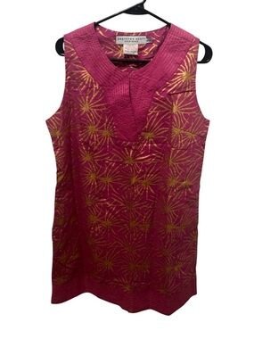 Gretchen Scott Gold Starburst Dress Size Large